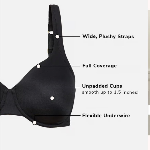 Lively 34DDD Jet Black Minimizer Bra - Picture 4 of 5